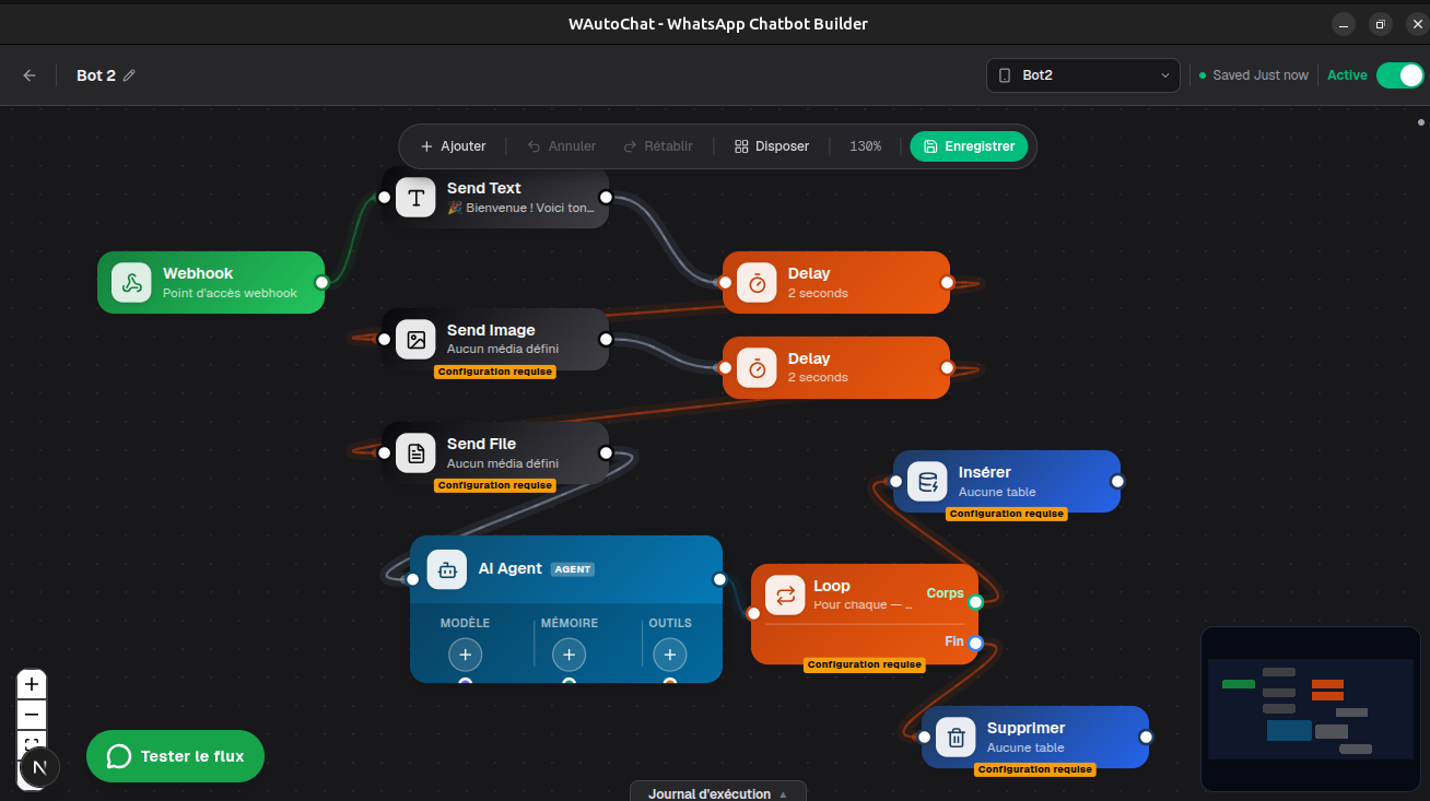 Flow builder